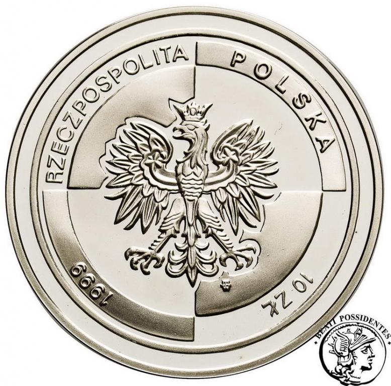 Polska III RP 10 złotych 1999 NATO st.L