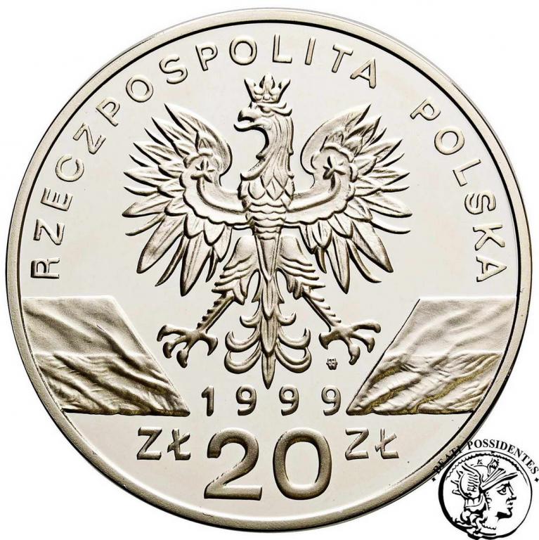 Polska III RP 20 złotych 1999 Wilki st.L