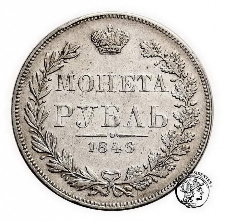 Polska Rubel 1846 MW Mikołaj st.3+