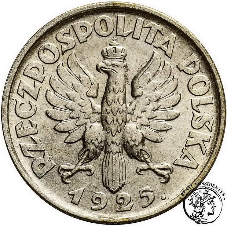 Polska II RP 1 złoty 1925. (kropka) st.1/1-