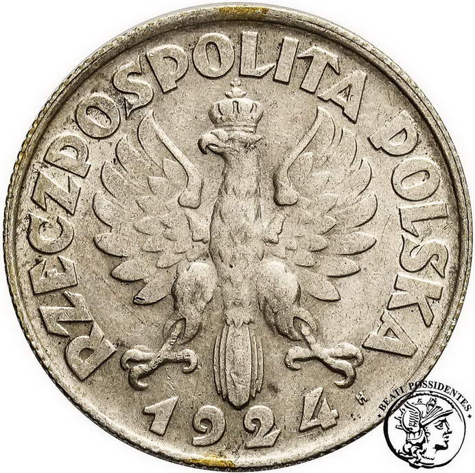 Polska II RP 2 złote 1924 litera H st.2