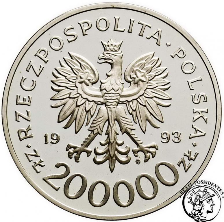 200 000 złotych 1993 Szczecin prawa miejskie st.L