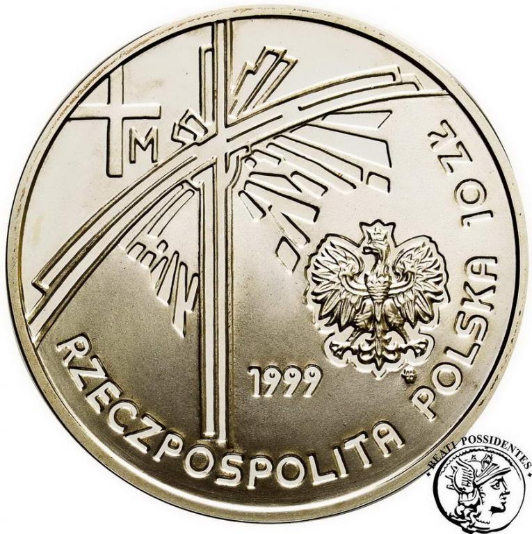 Polska III RP 10 złotych 1999 Papież Pielgrzym stL