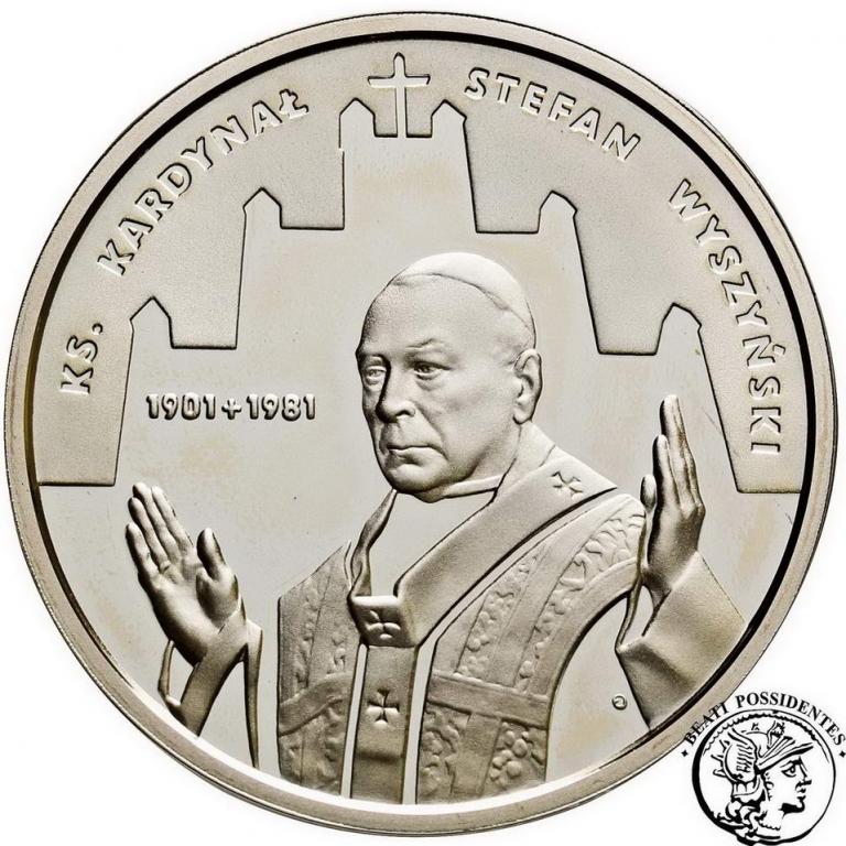 III RP 10 złotych 2001 Kardynał Wyszyński st.L