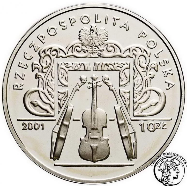 Polska III RP 10 złotych 2001 Wieniawski st.L