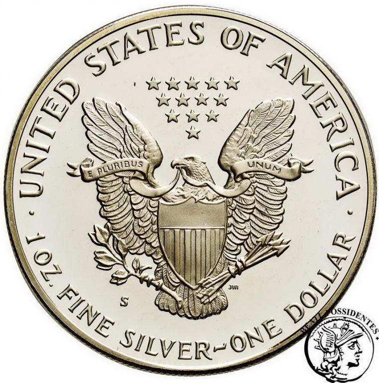 USA 1 $ dolar 1986 Liberty 1 uncja Ag .999 st. L