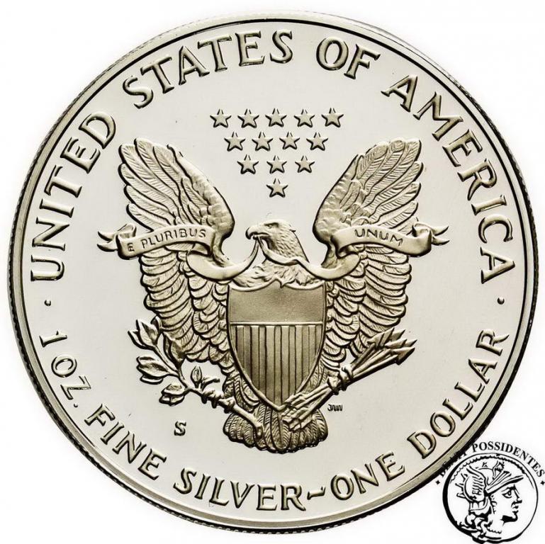 USA 1 $ dolar 1987 Liberty 1 uncja Ag .999 st. L