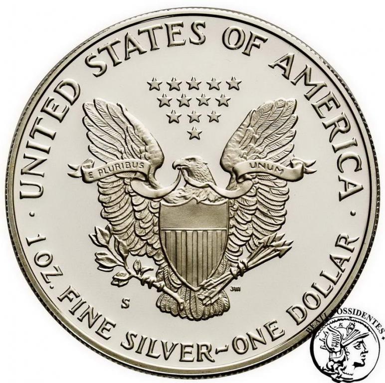 USA 1 $ dolar 1988 Liberty 1 uncja Ag .999 st. L