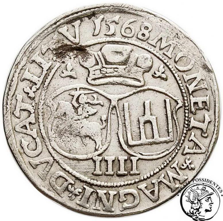 Polska Zygmunt II August czworak lit 1568 st. 3