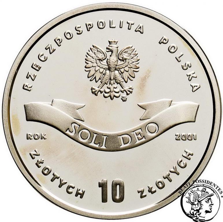 III RP 10 złotych 2001 Kardynał Wyszyński st.L-
