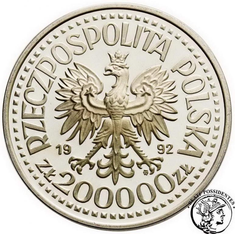 Polska III RP 200 000 złotych 1992 Konwoje st.L-