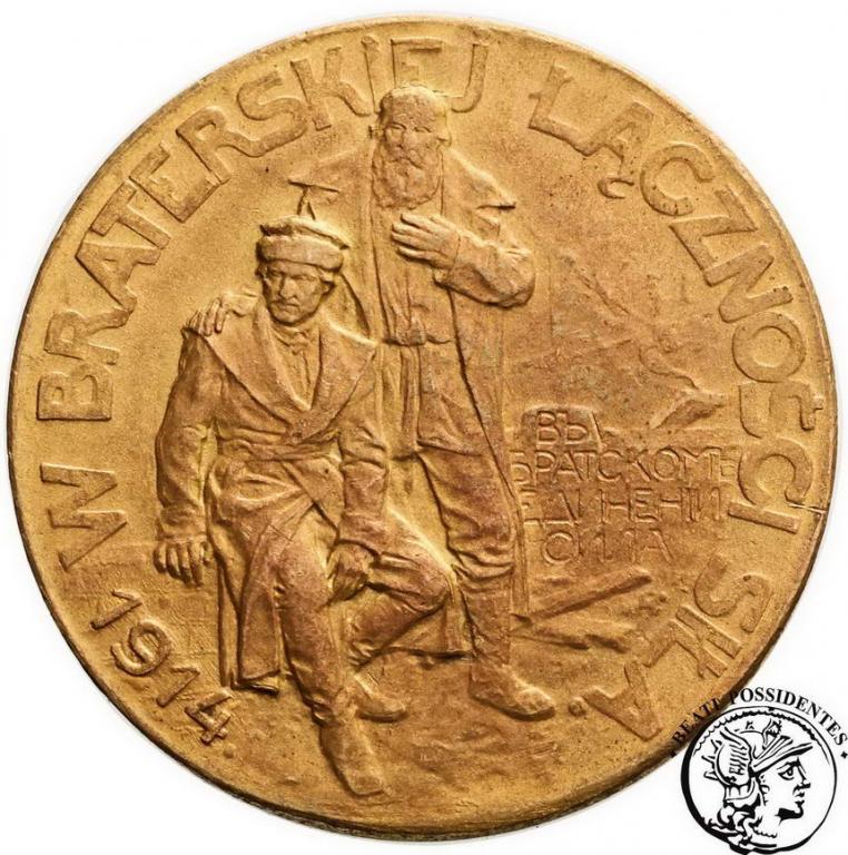 Medal Rosjanie braciom Polakom 1914 brąz st. 2