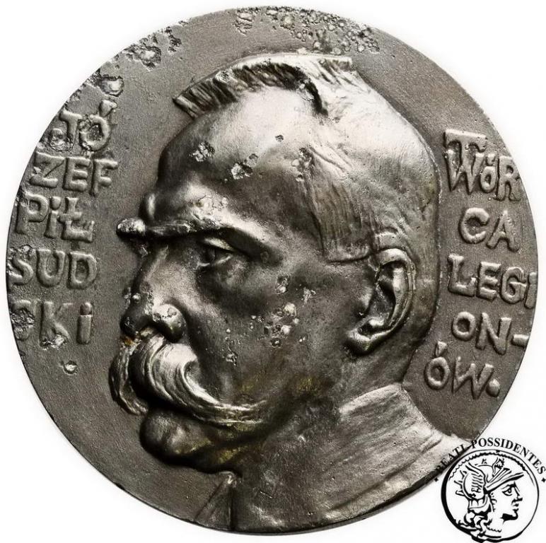 Polska medal cynk Józef Piłsudski 1917 st. 3