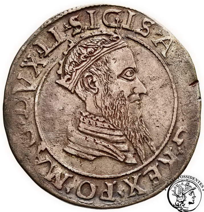 Polska Zygmunt II August czworak 1567 Wilno st. 3