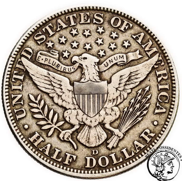 USA 1/2 dolara 1915 D (Denver) st.3+