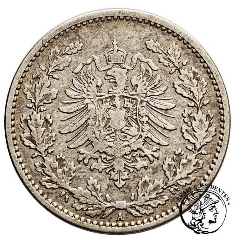 Niemcy 50 fenigów 1877 A st.3