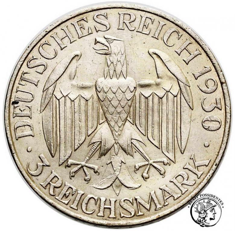 Niemcy Weimar 3 Marki 1930 E Zeppelin st.2-