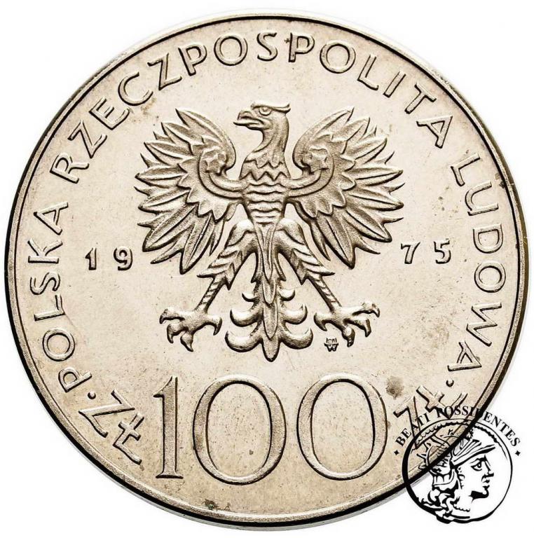 PRÓBA nikiel 100 złotych 1975 Modrzejewska st.L/L-