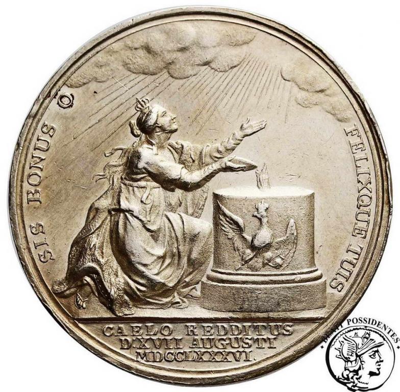Niemcy medal 1786 SREBRO Fryderyk Wielki st.3+