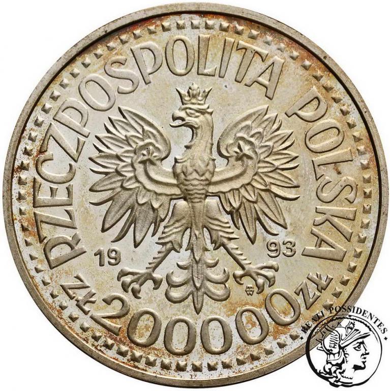 200 000 złotych 1993 Jagiellończyk popiersie st.L-