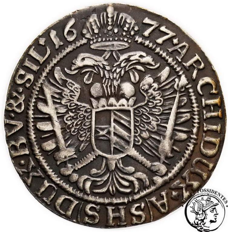 Polska Śląsk Wrocław 6 krajcarów 1677 st. 3