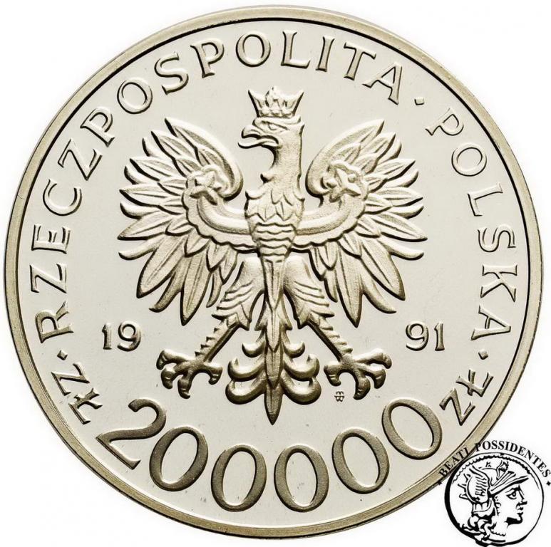 III RP 200 000 złotych 1991 Tokarzewski Torwid stL