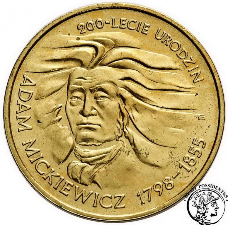 Polska III RP 2 złote 1998 Mickiewicz st.1