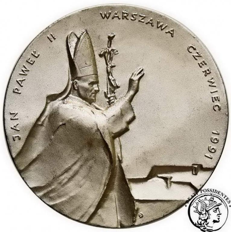 Medal 1991 Jan Paweł II Konstytucja SREBRO st.1