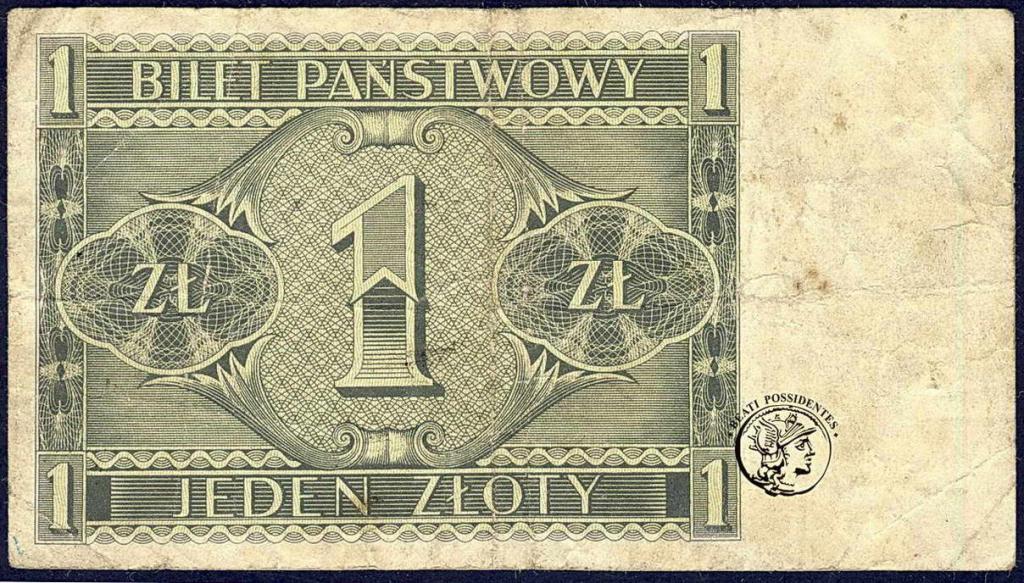 Polska 1 złoty 1938 seria G st.4