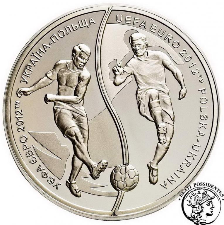 10 złotych + 10 hrywien EURO 2012 POLSKIE st.L