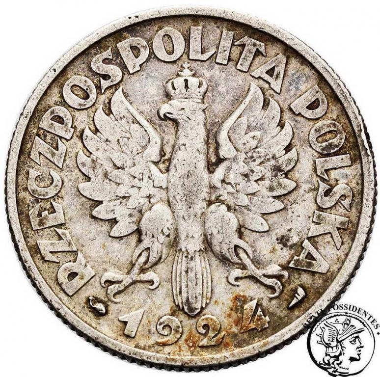 Polska II RP 2 złote 1924 Paryż st.3+