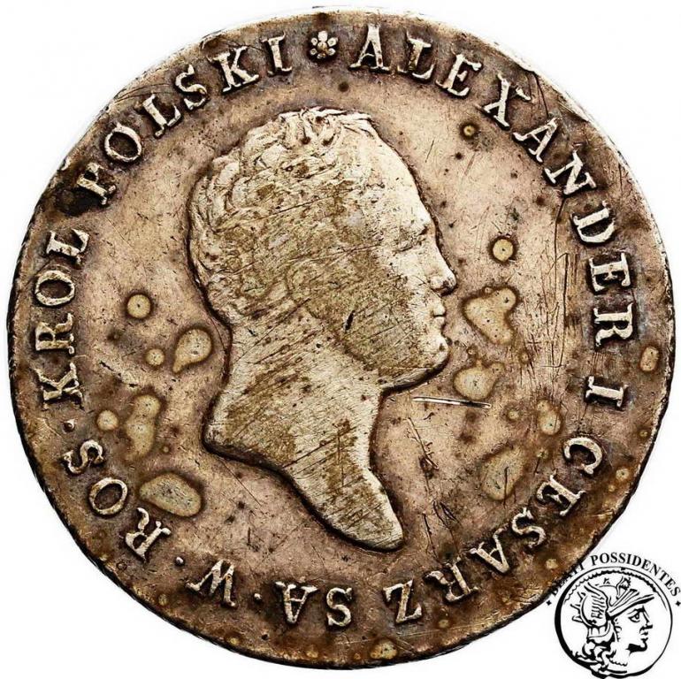 Polska 5 złotych 1816 Aleksander I st.3+