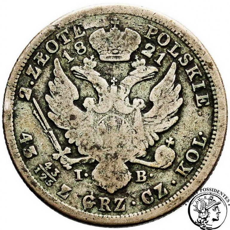 Polska 2 złote 1821 Aleksander I st.3-