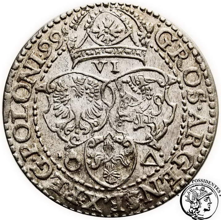 Polska Zygmunt III Waza szóstak 1599 Malbork st. 2