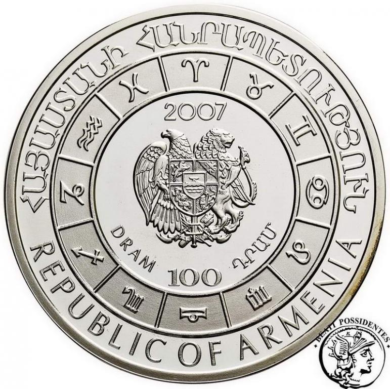 Armenia 100 dram Zodiak Koziorożec 2007 st. L
