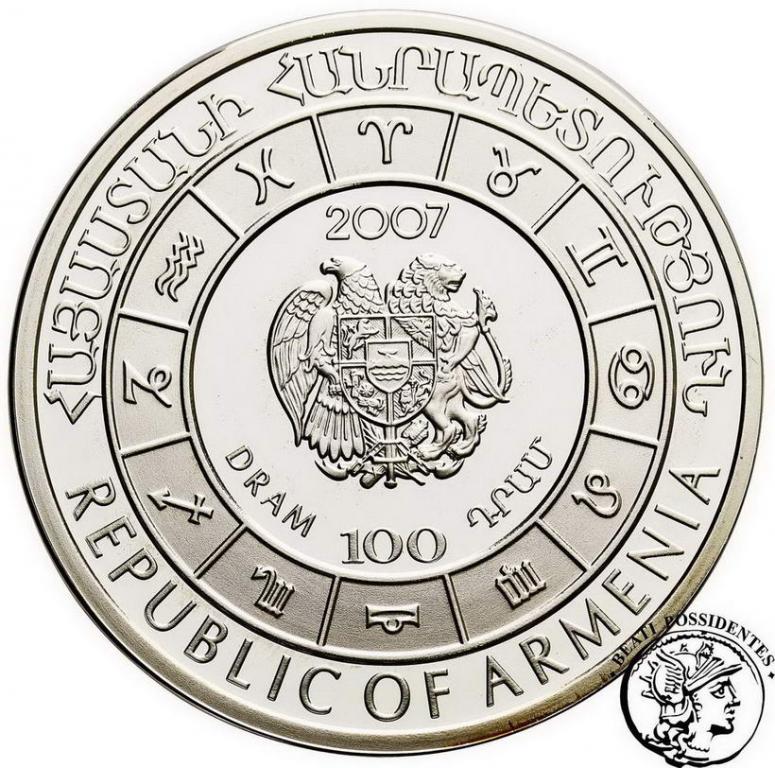 Armenia 100 dram Zodiak Koziorożec 2007 st. L