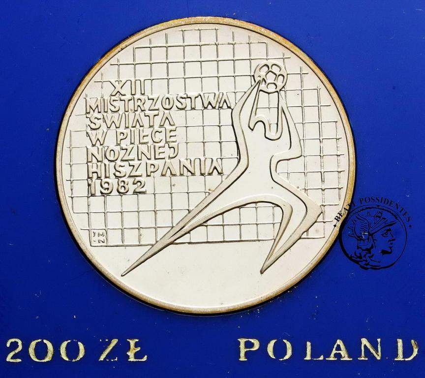 Polska PRL 200 złotych 1982 FIFA Hiszpania st.L