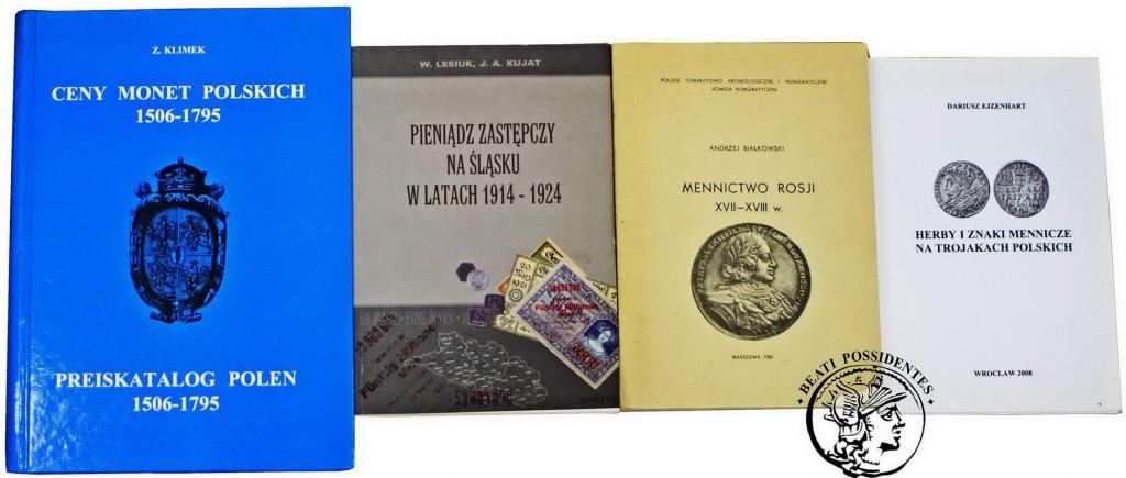Katalog monet Polskich zestaw 4 sztuki RÓŻNE