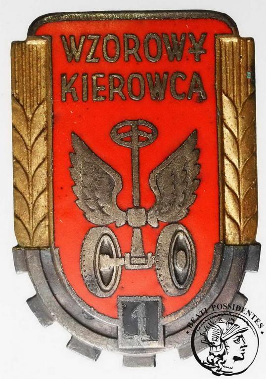 PRL Odznaka Wzorowy Kierowca 1 klasy