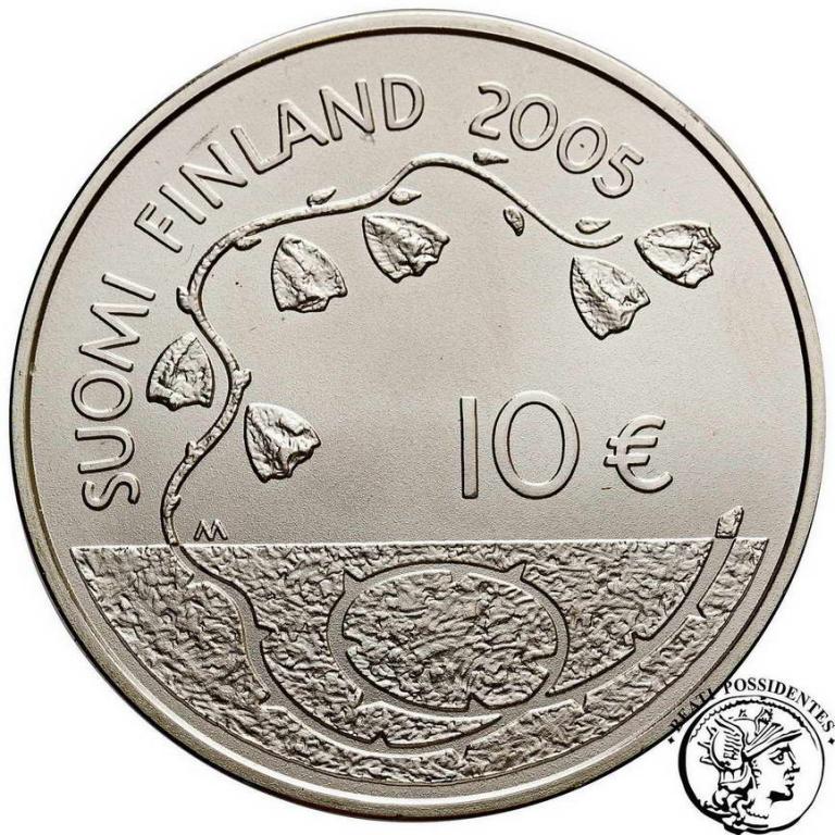 Finlandia 10 Euro 2005 koniec wojny st. 1/1-
