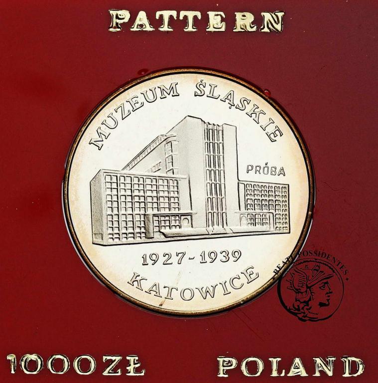 PRÓBA Ag 1000 zł Muzeum Śląskie Katowice 1987 st.L