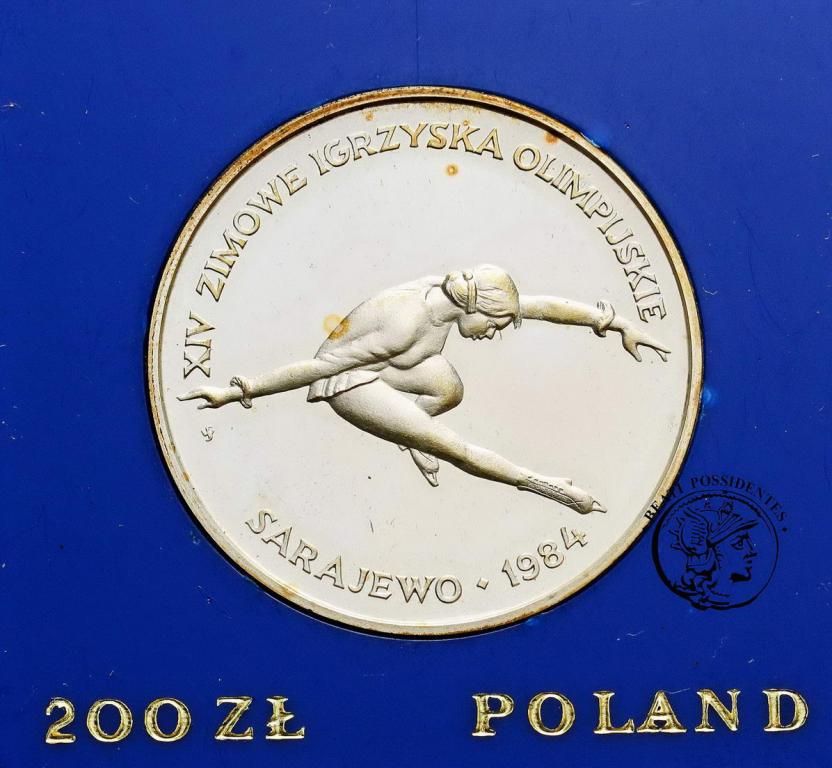 Polska PRL 200 złotych 1984 Sarajewo st.L