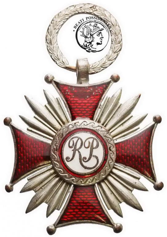Polska II RP srebrny Krzyż Zasługi Knedler s.dobry