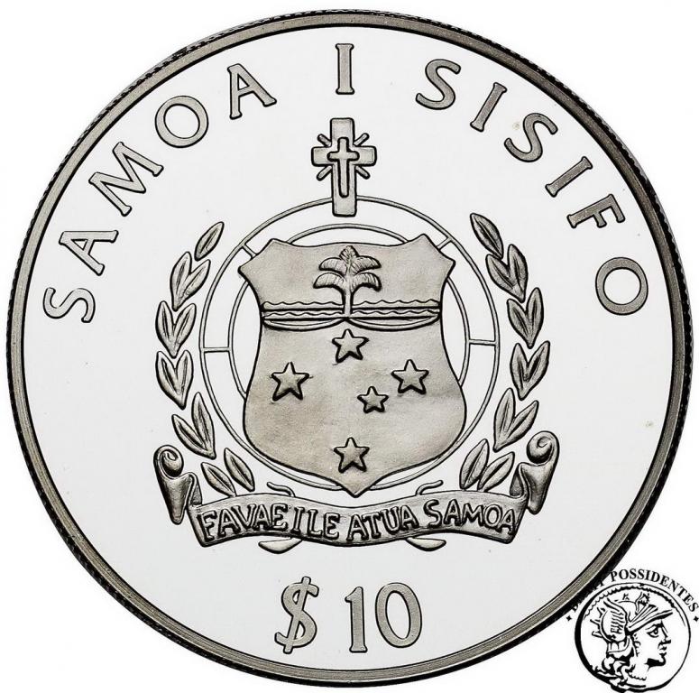 Samoa 10 dolarów 2000 Olimpiada Sydney st.L