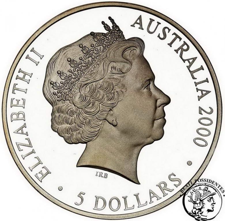 Australia 5 dolarów 2000 Oli Sydney dyscypliny stL