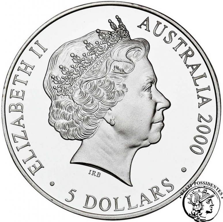 Australia 5 dolarów 2000 Olimp. Sydney koala st.L