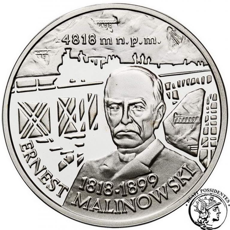 Polska 10 złotych Ernest Malinowski 1999 st. L