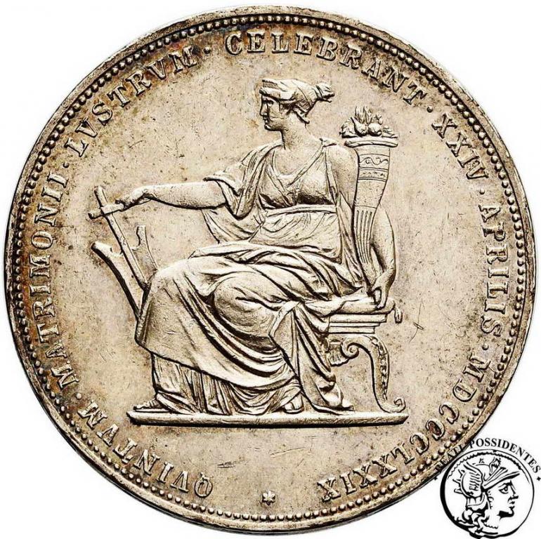 Austria 2 Guldeny 1879 srebrne wesele st.2