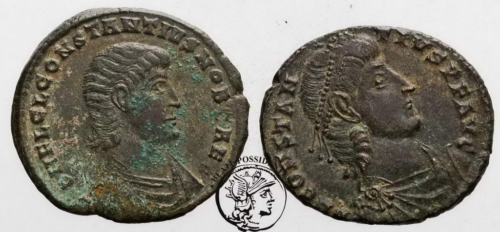 Rzym Konstancjusz 337-361 AE-follis lot 2 szt st.3