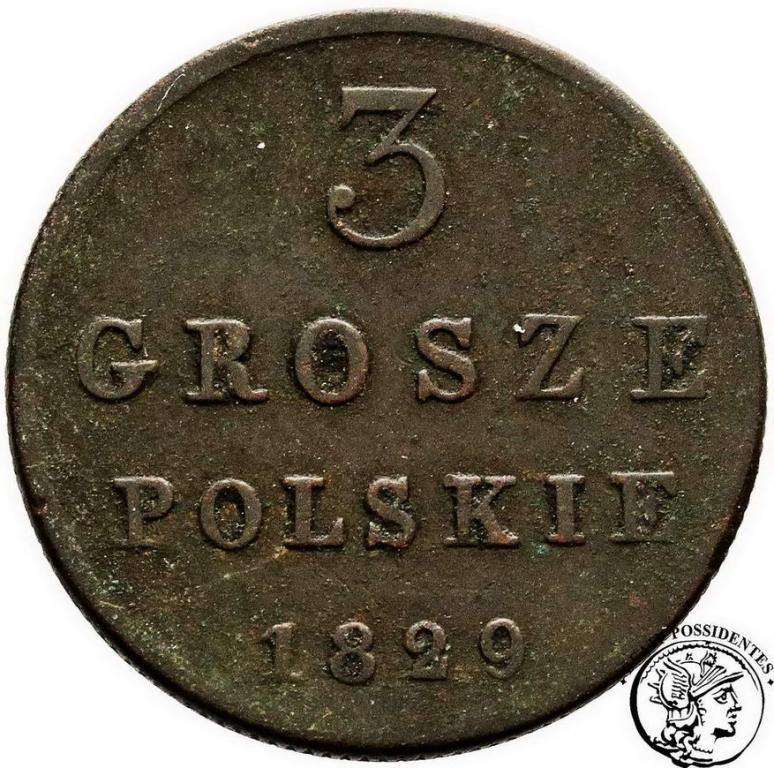 Polska trojak 1829 Mikołaj I st. 3